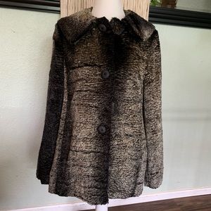 Perry Ellis ombré style button up coat